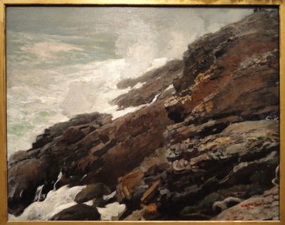 High Cliff, Coast of Maine by Winslow Homer